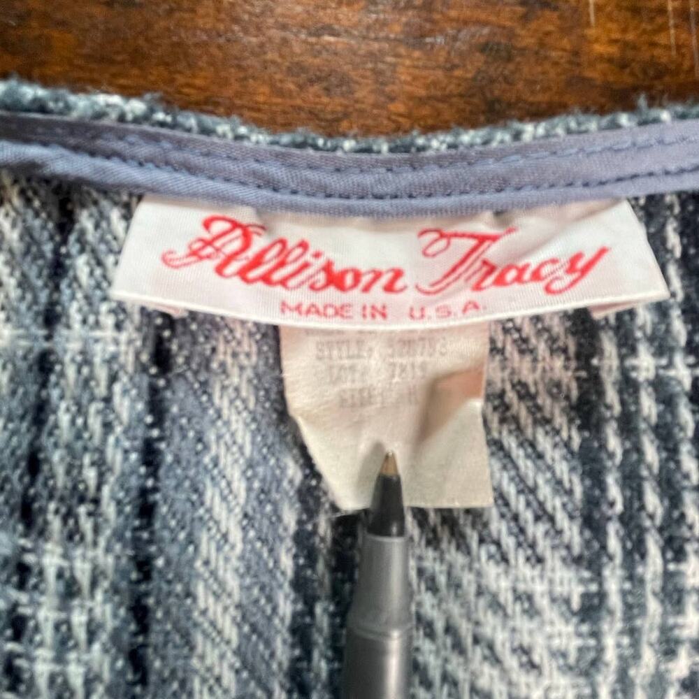 Vintage Cottagecore Patchwork Longline Fringed Ve… - image 6